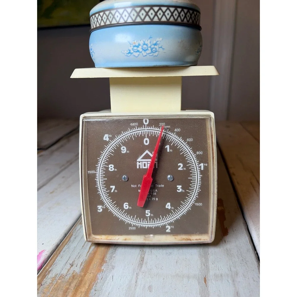 Vintage Hanson Kitchen Scale 10 lb Made in USA Retro Analog Food Scale Farmhouse